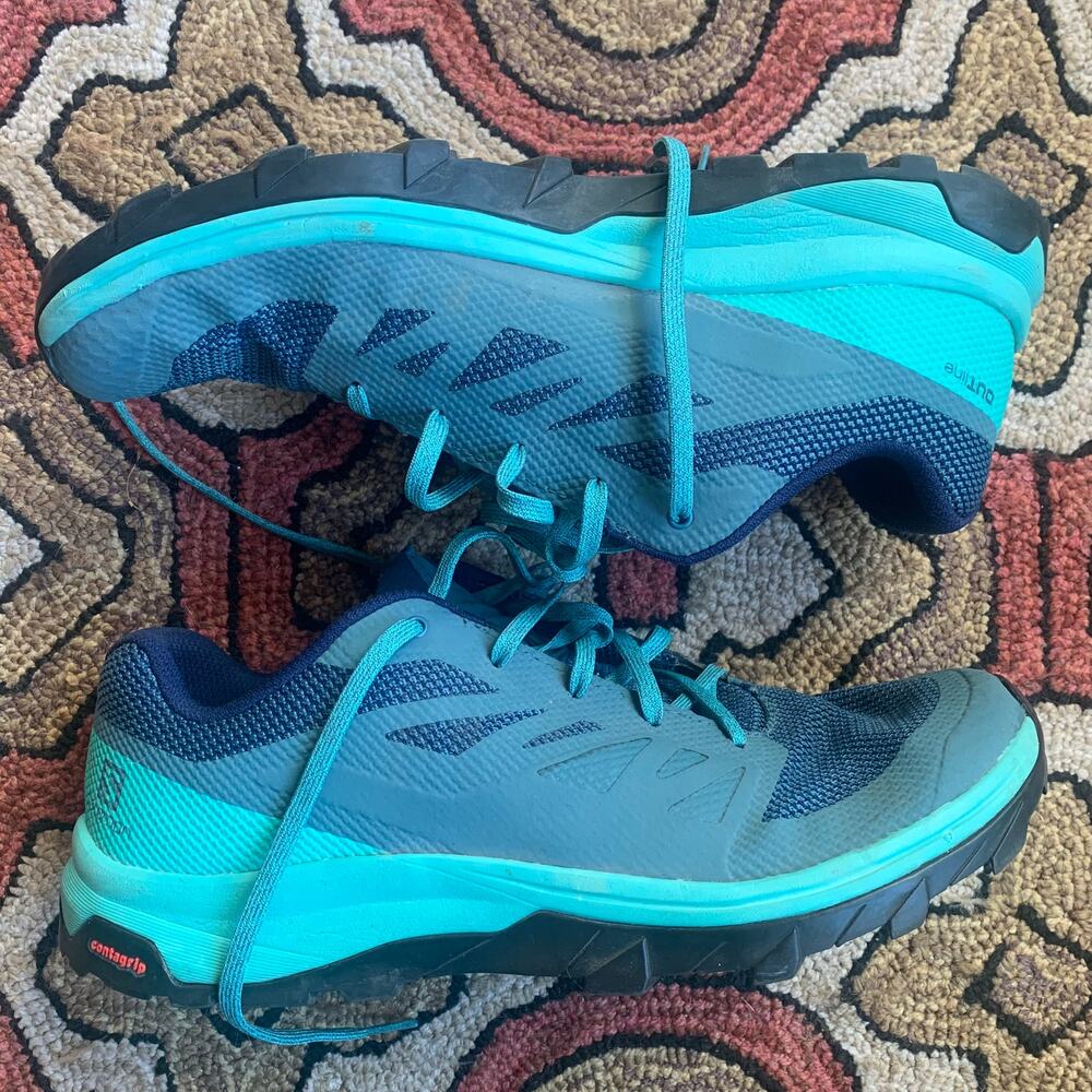 Salomon Mens‎ US 11 EUR 44 Outline Hiking/ Trail Shoes with Superfeet Insoles